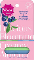 eos Limited Edition Lip Balm, Blueberry Lavender, Pistachio Gelato - Moisturizing, Hydrating Lip Balm, For Dry Lips, Shea Butter, Gift Set, Cruelty-Free, 0.14 oz, 2-Pack
