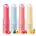 KYDA 4 Colors Color Changing Tinted Lip Balm, with Fruit Interlayer, Hydrating Tinted Lipstick, Daily Lip Moisturizer with Deep Nourishing, Buildable Natural Gloss Finish, Vegan Lipstick