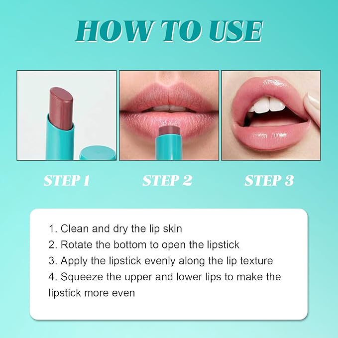 Charm Kiss Lip Tint Hydrating, Hydrating Lip Tint,Powerful Moisturizing Lipstick Water Lipstick Natural Ingredients, Non-Sticky And Long-Lasting(1# Clear Shimmer)