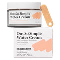 KraveBeauty Oat So Simple Water Cream Moisturizer, Calming, Lightweight Hydrating Gel Face Cream for Sensitive Skin with Oat Extract & Squalane, Fragrance Free, 80 mL