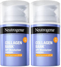 Neutrogena Collagen's Bank Face Moisturizer with SPF 30 Sunscreen, Larger Size Anti-Aging Face & Neck Collagen-Cream, Micro-Peptide, Support & Defend Skin’s Natural Collagen, 2.7 fl oz, (Pack of 2)