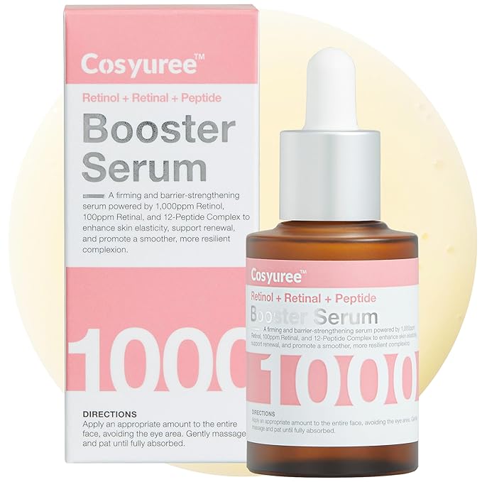 Retinol + Retinal Glow Deep Dive Serum,Dual-Retinoid Glow Booster with Peptides, Texture-Smoothing Hydration, Fragrance-Free, 30ml (1.01 fl oz)