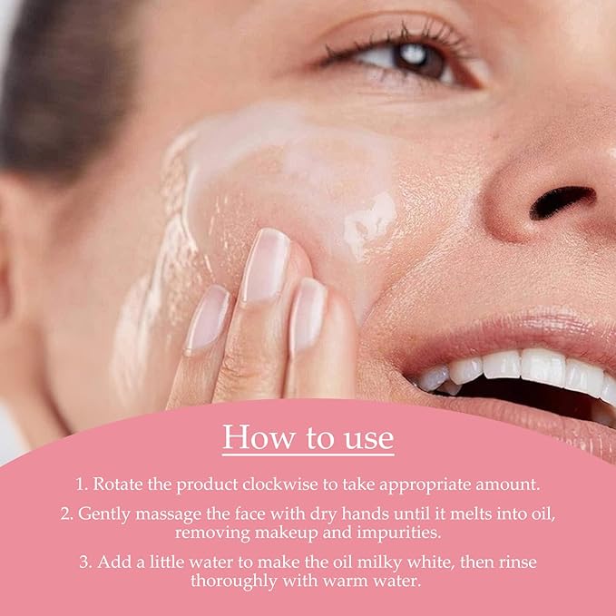 KYDA Pure Plants Grinding Cleansing Balm, One Step Makeup Cleansing Oil with Centella, Non-Greasy Sorbet Texture, Nourishing Make Up Remover Balm, Vegan Skin Care for All Skin Types, 1.69 Fl Oz