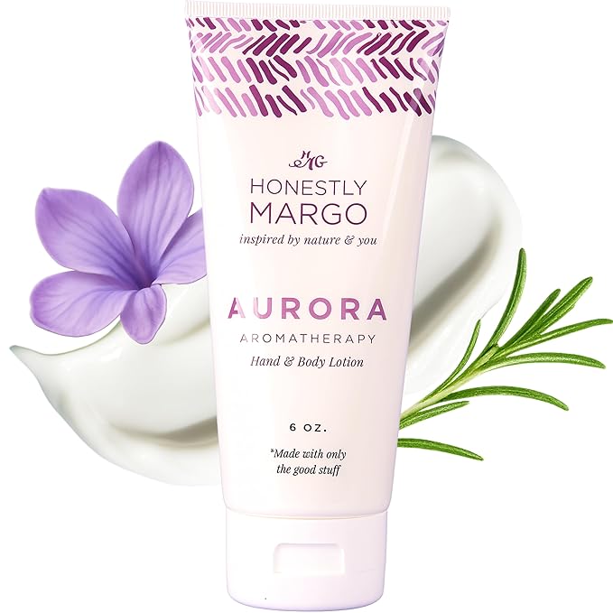 Honestly Margo Aromatherapy Hand & Body Lotion (Lavender, 6 Oz) – Hydrating Moisturizer with Essential Oils, Clean, Cruelty-Free Body Care, Must-Have Bath Products, Hand Cream & Body Moisturizer