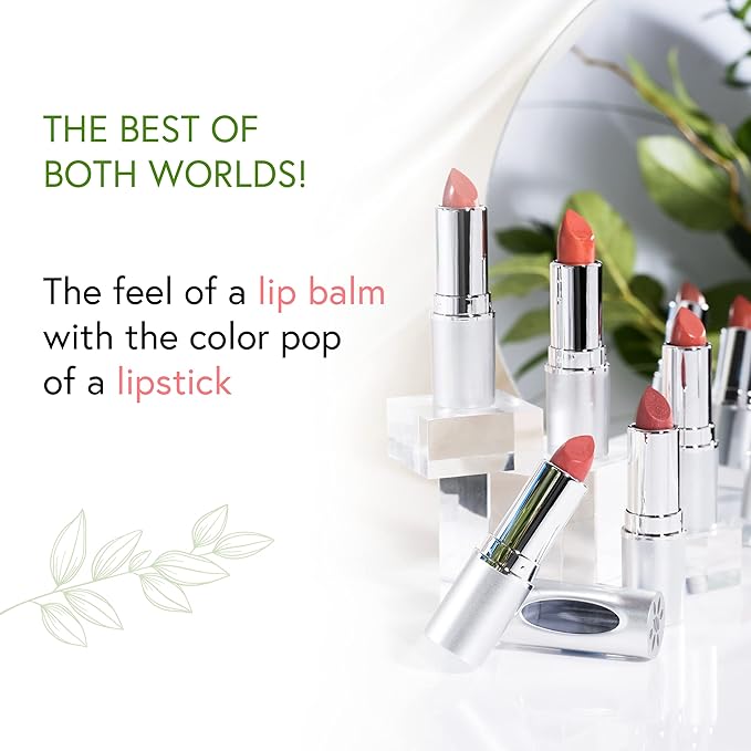 Honeybee Gardens Truly Natural Long Lasting Lipstick, Sweet Pea Lipstick, Vibrant Medium Pink, Naturally Hydrating & Nourishing, Vegan, Gluten-Free & Cruelty-Free, 0.11 oz / 3 g