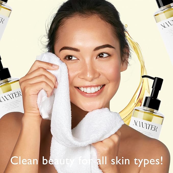 NOWATER No Pore Cleansing Oil | Makeup Cleansing Oil | Pore Cleansing, Blackheads Removal | Olive Oil, Tea Tree, Squalane | Korean Skin Care for face (6.76 fl.oz)