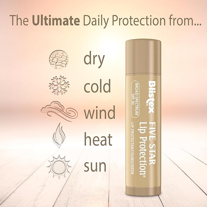 Blistex Lip Protection Balm, SPF 30 | Wind & Water-Resistant | Soothes Chapped Lips | Hydrating Treatment | Holds in Moisture