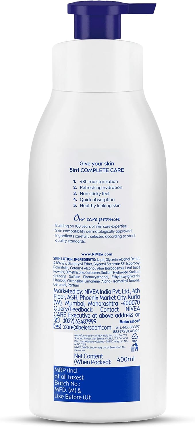 Nivea Aloe Hydration Body Lotion, 400ml