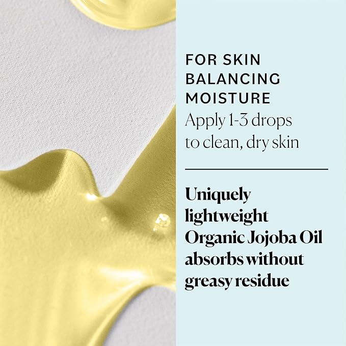 Sky Organics Organic Jojoba Oil, 100% Pure | Moisturizing for Face, Hair, Skin & Nails | Natural Cold Pressed Hexane Free | Base Carrier Oil