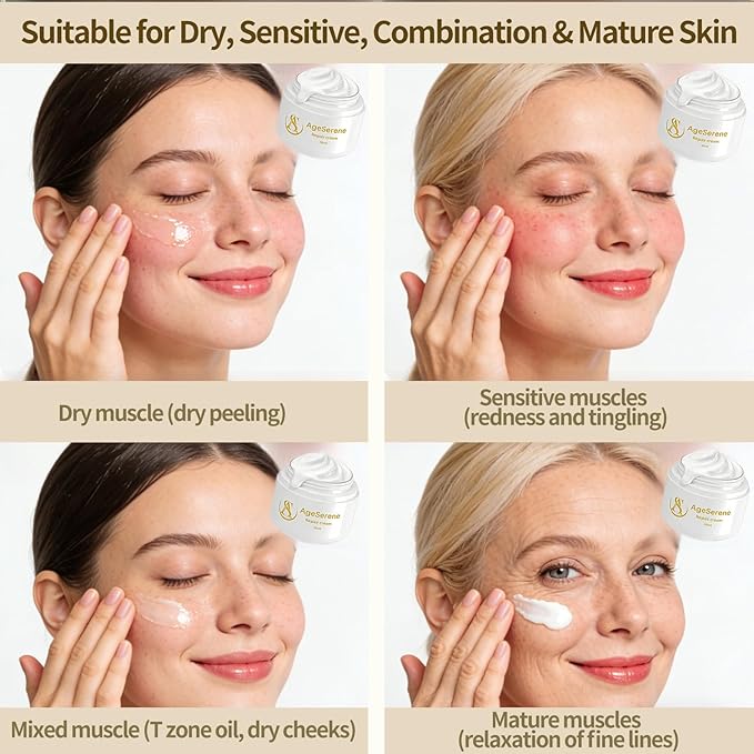 Daily Facial Moisturizer with Ceramide, Hyaluronic Acid & Vitamin E, Restores Sensitive Skin Barrier with Long-Lasting Hydration, Gentle Formula, Alcohol-Free, 1.7 fl oz