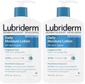 Lubriderm Fragrance Free Daily Moisture Lotion + Pro-Ceramide, Shea Butter & Glycerin, Face, Hand & Body Lotion for Sensitive Skin, Hydrating Lotion for Healthier-Looking Skin, 16 fl. oz (Pack of 2)