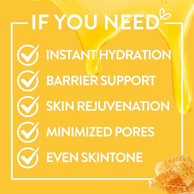 By Nature Manuka Honey + Collagen Sheet Face Mask – Hydrating & Firming Skincare – Moisturizing Face Mask for Dry or Tired Skin – Anti-Aging Self Care Sheet Mask (Pack of 12)