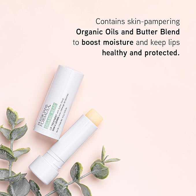 Physicians Formula Organic Wear Lip Balm Treatment, Ultra-Nourishing Shea Butter & Coconut Oil Infused, Hydrating & Conditioning for Smooth, Supple Lips, Cruelty Free
