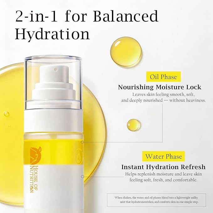 Hydrating Face Mist with Goat Milk Prebiotic – Alcohol-Free Facial Toner Spray with Hyaluronic Acid & Squalane, Soothing Pore-Refining Mist for Sensitive Skin, Fragrance-Free, 3.55 fl.oz