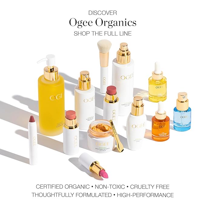 Ogee Tinted Sculpted Lip Oil - Lip Stain Made with 100% Organic Coconut Oil, Jojoba Oil, and Vitamin E - Best as Lip Balm, Lip Color or Lip Treatment - NOLANA