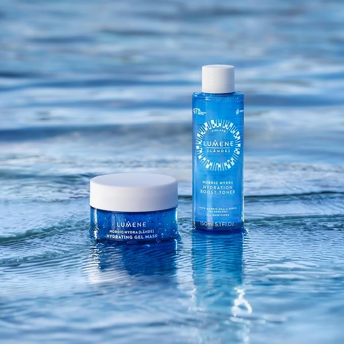 Lumene Nordic Hydra [LÄHDE] Oxygen Recovery 72H Hydra Gel Mask | Cooling, Hydrating Face Treatment | For Dry, Dehydrated Skin With Organic Nordic Birch Sap & Arctic Spring Water | Vegan | 150 ml
