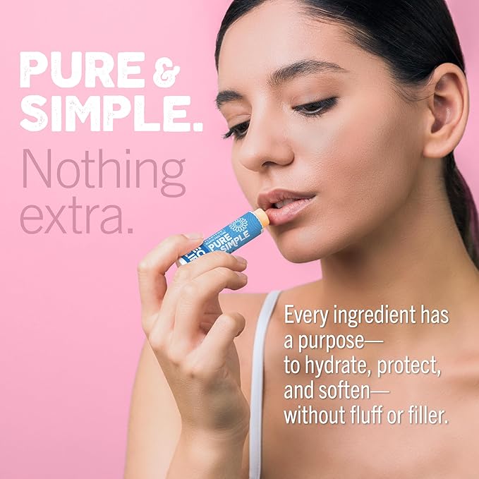 Eco Lips Pure & Simple Raspberry, Coconut and Vanilla Organic Lip Balm 9-Pack (0.15 oz.) - 100% Natural. 100% Plastic-Free Packaging | Made in USA & Cruelty Free