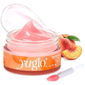 YUGLO Lip Sleeping Mask | Peach Flavor | Hydrating & Soothing Lip Treatment for Dry, Chapped Lips | Plumps & Moisturizes | Overnight Lip Repair