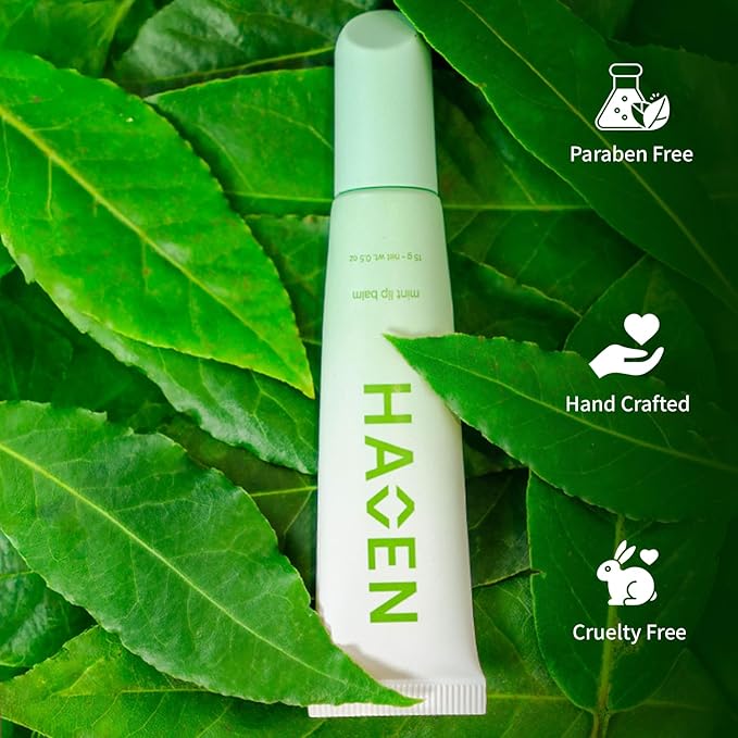 Mint Lip Balm – Refreshing, Hydrating & Cooling | Organic Beeswax, Coconut Oil & Peppermint Oil |Paraben-Free, Moisturizing Lip Balm for Dry Lips