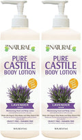 Dr. Natural Castile Body Lotion - Deeply Moisturizing Body Butter with Shea Butter - Lotion for Women and Men - Cruelty Free - Lavender - 16 oz (Pack of 2)