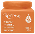 Turmeric + Vitamin C Radiating Body Butter for Dry Skin – Hydrating, Radiance-Boosting Skin Care, Vegan Skincare, 16 oz