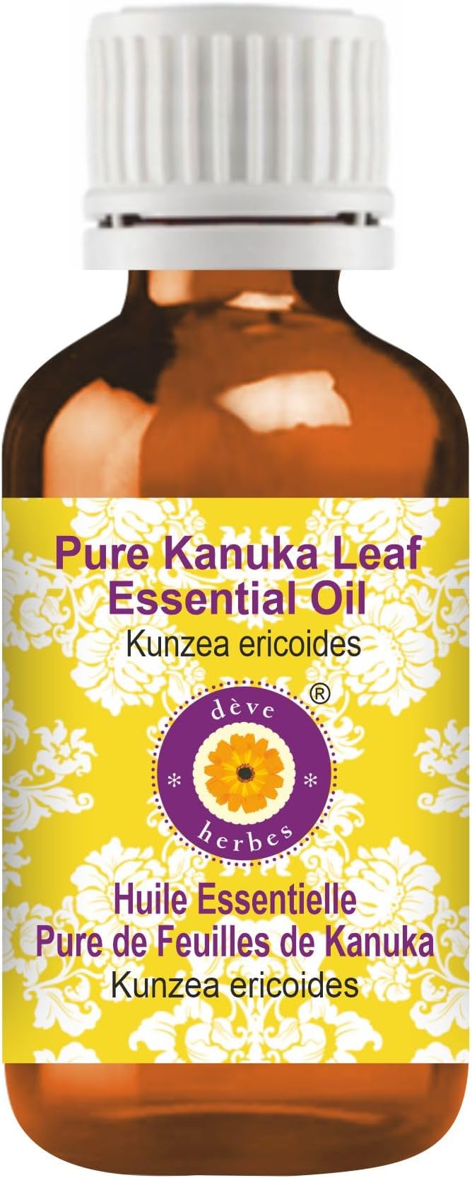 Deve Herbes Pure Kanuka Leaf Essential Oil (Kunzea ericoides) Steam Distilled 15ml (0.50 oz)