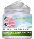 Botanical Beauty PINK JASMINE WHIPPED BODY BUTTER with Shea Butter, Cocoa Butter, Coconut Oil for All Skin Types, for Dry, Sensitive Skin. Moisturizing Cream for Women, Men (8 Fl Oz 240 ml)