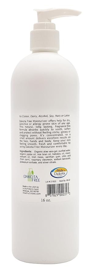 Fragrance Free Moisturizer with pump 16 fl oz