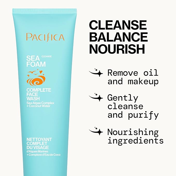 Pacifica, Face Wash Sea Foam Complete Mini, 1.4 Fl Oz