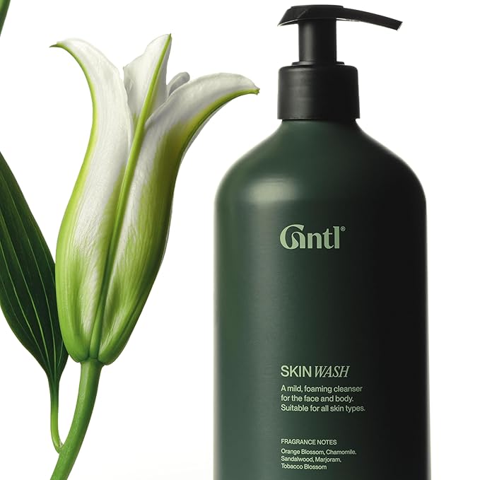 Gntl - Skin Wash | Aloe, Glycerine, Baby-Safe Surfactants | Cleanse Without Drying | Remove Dirt, SPF, Makeup | Facial-Grade Ingredients For All Skin Types, Men + Women (500 ml | 16.9 fl oz)