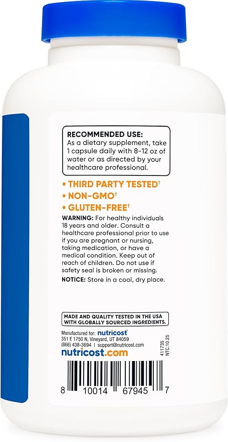 Nutricost Niacinamide (Vitamin B3) 500mg, 240 Capsules - Non-GMO, Gluten Free, Flush Free Vitamin B3 (Pack of 2)