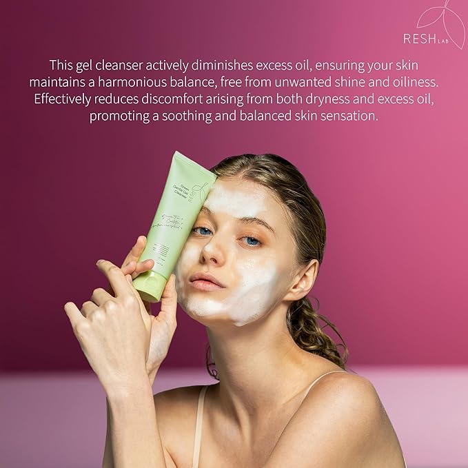 Gentle Gel Cleanser – 120ml | Foaming Face Wash with Natural Plant Extracts for Sensitive Skin | Makeup Remover & Hydrating Facial Cleanser | Deep Pore Cleanse Without Drying