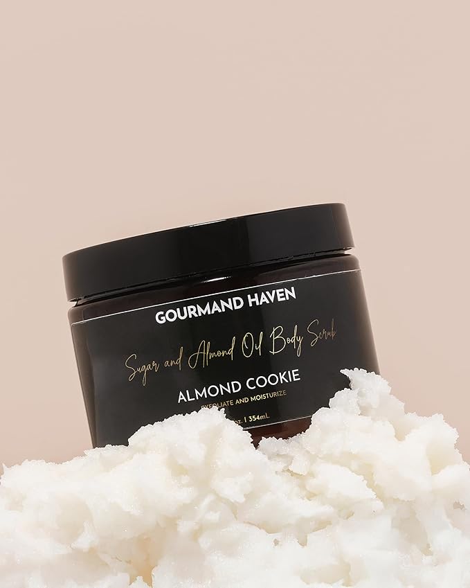 Exfoliating Body Scrub - Sugar Exfoliator - Bath and Shower Products for Women and Men - Exfoliate Dead Skin for Hand, Leg, and Body - 12 Fl Oz