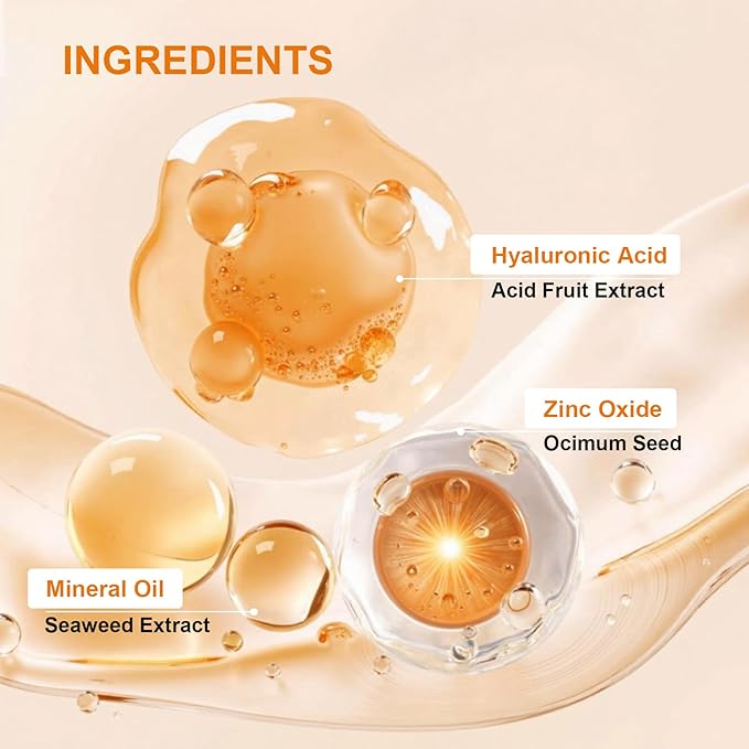 Tinted Sunscreen for Face, Hydrating Lightweight Mineral Sunscreen SPF 50+ PA+++, Non-Greasy Refreshing Tinted Moisturizer for All Skin Types, Water Resistant Travel Size Face Sunscreen, 2.11 fl oz