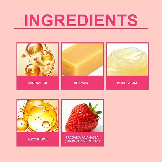 Berry Hydrating Overnight Lip Mask – Nourishing Lip Sleeping Mask with Vitamin E & Strawberry Extract – Lightweight Non-Sticky Night Lip Treatment for Soft Smooth Lips (3)