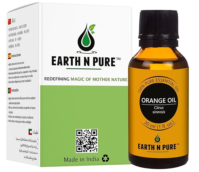 Earth N Pure Orange Essential Oil Natural and Therapeutic Grade 30 ml
