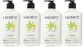 Hempz Original, Natural Hemp Seed Oil Body Moisturizer with Shea Butter & Ginseng, Pure Herbal Skin Lotion for Dryness, Nourishing Vegan Cream, Floral and Banana, 17 Fl Oz, 4 Pack
