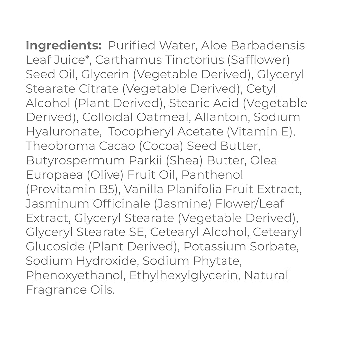Derma E Jasmine and Vanilla Ultra Moisturizing Shea Body Lotion – Vegan Hyaluronic Acid and Vitamin E Moisturizer for Dry Skin – Cruelty Free Moisturizing Cream, 8 oz