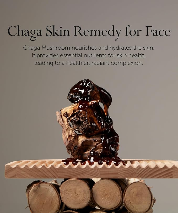 SERUMKIND Chaga Mushroom Serum for Face - Betaine Moisture Boost + Chaga-Derived Beta Glucans - Deep Hydration for Extremely Dry Skin - Korean Skincare - Vegan & Cruelty-Free – 1.01 fl.oz.