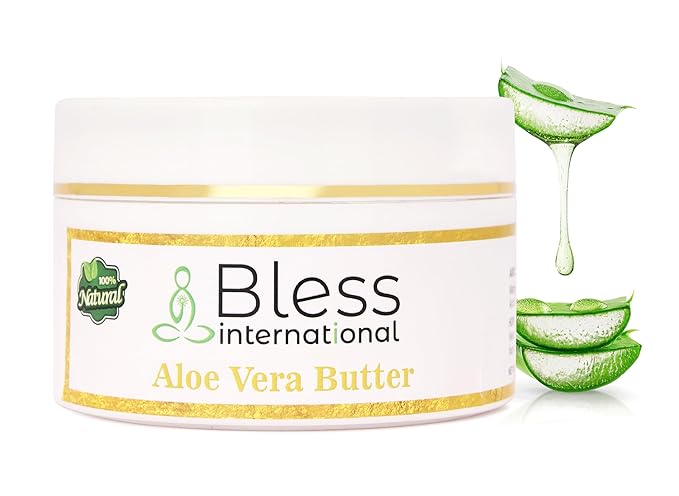 Organic Raw Aloe Vera Butter 100% Pure,Natural & Unrefined| Skin Moisturizer For Face, Body & Hair| 8 OZ/230 GM Ivory / White Grade A | DIY Creams, Balms, Lotions, Soaps| Softens Dry & Tough Skin