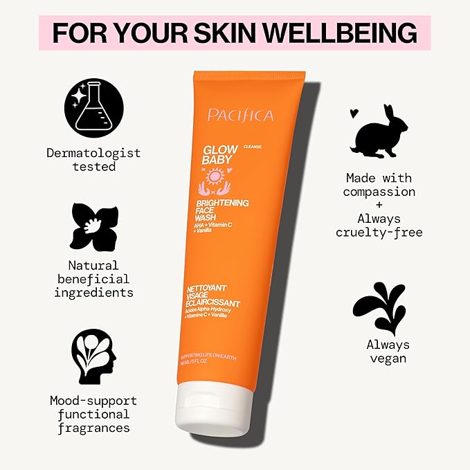 Pacifica, Face Wash Glow Baby Brightening, 5 Fl Oz