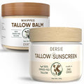 Dersie Tallow Sunscreen SPF 30 – Mineral UV Defense with Non-Nano Zinc Oxide – Face & Body Sun Protection for Adults & Kids (2.12 Ounce (with Tallow Balm))