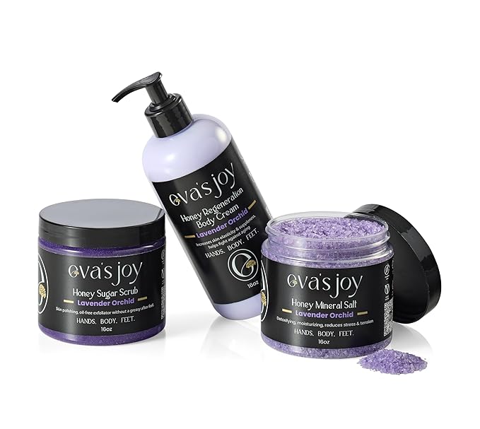 Eva's Joy Lavender Orchid Regeneration Body Cream, Nourishing Moisturizer for Soft, Glowing Skin, Non-Greasy, Daily Hydration, Supports Skin's Natural Health, 16 oz