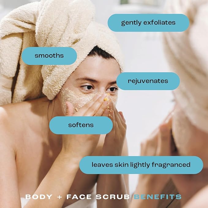 Natural Inspirations Sea Salt Citrus Exfoliating Face + Body Scrub 6oz