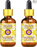 Deve Herbes Pure Ajwain Essential Oil (Trachyspermum ammi) with Glass Dropper Steam Distilled (Pack of Two) 100ml X 2 (6.76 oz)
