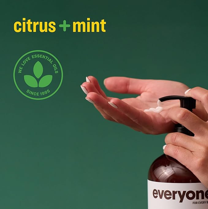 Everyone 2-in-1 Lotion for Hands/Body, 32 ounce (Pack of 1) Citrus and Mint made with Essential Oils for Men and Women
