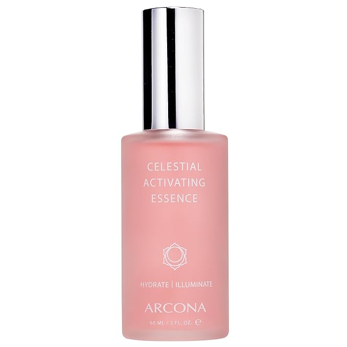 ARCONA Celestial Activating Essence - Rose Water Toner For Face, Organic Bergamot, Rosa Damascena Flower Oil, Chamomilla Flower Extract - 2 Fl Oz. Made In The USA