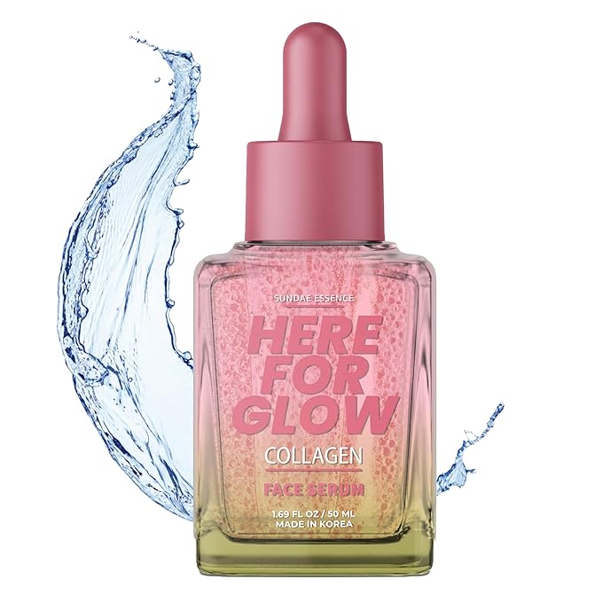 Collagen Face Serum - Dermatologist Tested, Anti-Aging, Korean Skin Care, Hydrates & Improves Elasticity - Strengthens Skin’s Barrier, Retains Water - Vegan, Paraben-Free, 1.69 Fl. Oz