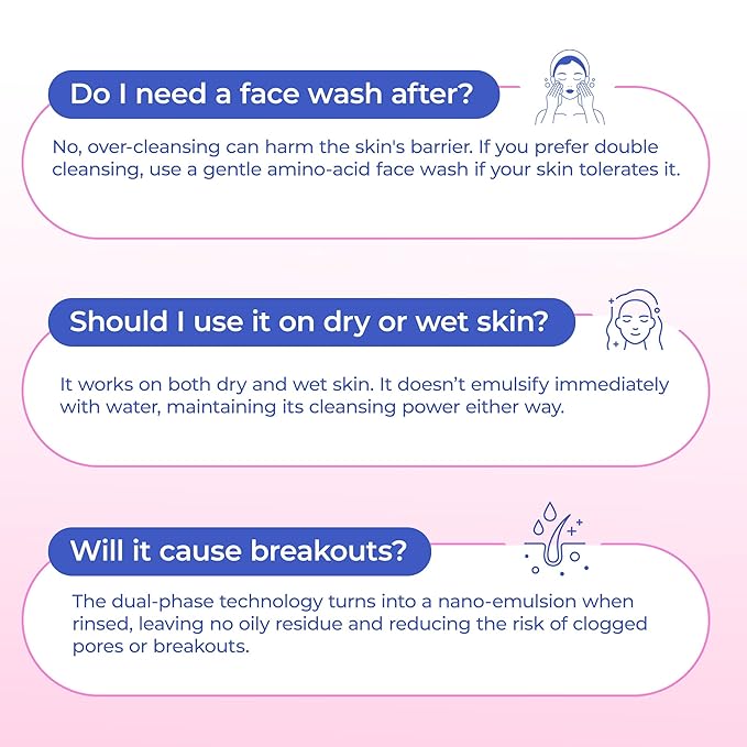 BEPHOLAN Deep Cleansing Oil, Oil Cleanser for Face Makeup Blackhead Remover Hydrating Makeup Remover for Waterproof Makeup Sea Buckthorn Oil Cleanser with Jojoba for Sensitive Skin 6.76fl oz