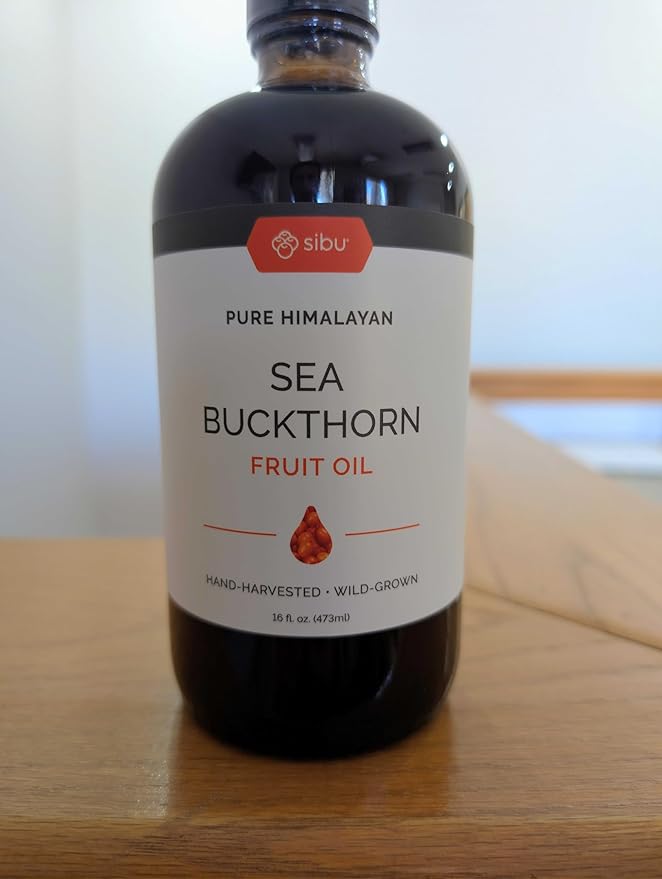 sibu Premium Himalayan Omega 7 Sea Buckthorn Fruit Oil, 16 oz